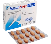 Hasanbest 500/2.5(2 vỉ x15 viên) (hộp)