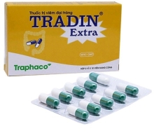 Thuốc trị viêm đại tràng TRADIN extra.(2 vỉ x10 viên)
