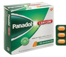PANADOL CẢM CÚM (MÀU XANH LÁ)(180V) (hộp)