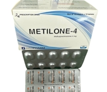 METILONE -4 (Methylprednisolon 4mg)(100V) (hộp)