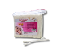 Tăm bông NB em bé thân nhựa(200 que)(lốc /12 bịch)