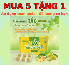 Viên ngậm Tắc thường xuân -bạc hà(bịch/6v)